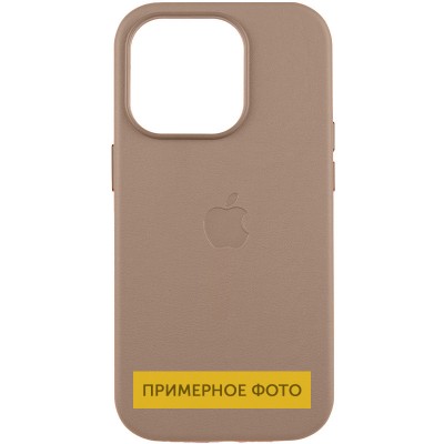 Шкіряний чохол Leather Case (AAA) with MagSafe and Animation для Apple iPhone 16 (6.1") Taupe Шкіряний чохол Leather Case (AAA) with MagSafe and Animation для Apple iPhone 16 (6.1") Taupe