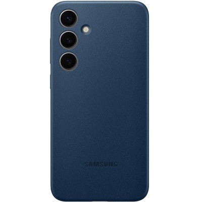 Шкіряний чохол Leather Case (AAA) для Samsung Galaxy S24+ Navy Blue