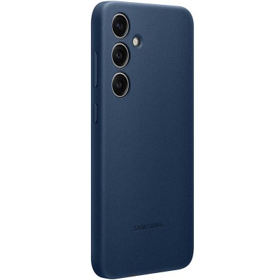 Шкіряний чохол Leather Case (AAA) для Samsung Galaxy S24+ Navy Blue