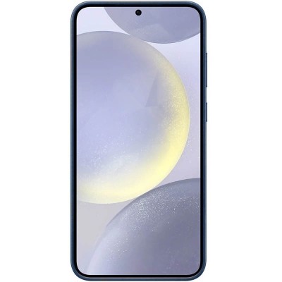 Шкіряний чохол Leather Case (AAA) для Samsung Galaxy S24+ Navy Blue