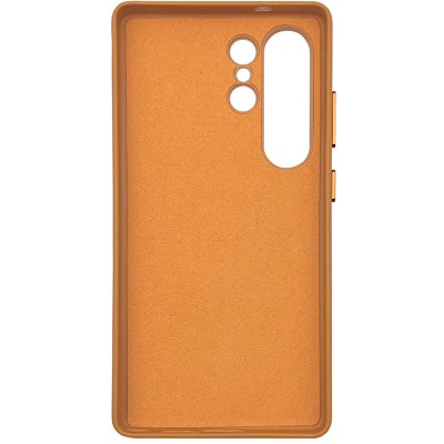 Шкіряний чохол Leather Case (AAA) для Samsung Galaxy S25 Ultra Orange