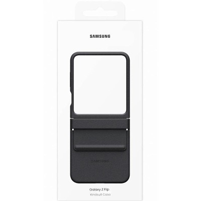 Шкіряний чохол Leather Case (AAA) для Samsung Galaxy Z Flip5 Black Шкіряний чохол Leather Case (AAA) для Samsung Galaxy Z Flip5 Black