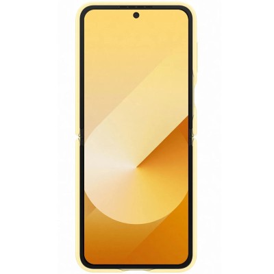 Шкіряний чохол Leather Case (AAA) для Samsung Galaxy Z Flip6 Yellow