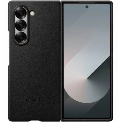 Шкіряний чохол Leather Case (AAA) для Samsung Galaxy Z Fold6 Black Шкіряний чохол Leather Case (AAA) для Samsung Galaxy Z Fold6 Black