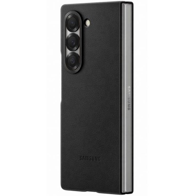 Шкіряний чохол Leather Case (AAA) для Samsung Galaxy Z Fold6 Black Шкіряний чохол Leather Case (AAA) для Samsung Galaxy Z Fold6 Black