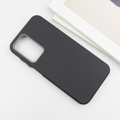 Шкіряний чохол Leather Case Metal Buttons для Samsung Galaxy A15 4G/5G / M15 5G Black