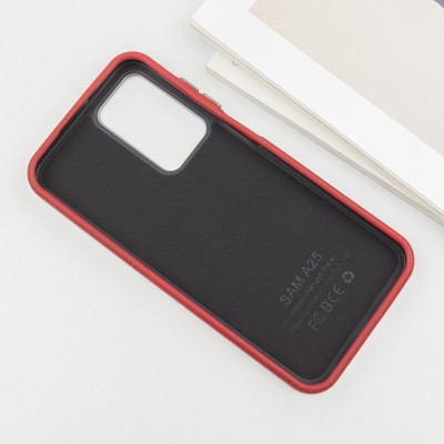 Шкіряний чохол Leather Case Metal Buttons для Samsung Galaxy A25 5G Red Шкіряний чохол Leather Case Metal Buttons для Samsung Galaxy A25 5G Red