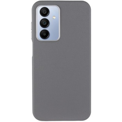 Шкіряний чохол Leather Case Metal Buttons для Samsung Galaxy A25 5G Titanium Gray