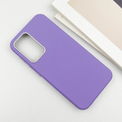 Шкіряний чохол Leather Case Metal Buttons для Samsung Galaxy S24 FE Light Purple Шкіряний чохол Leather Case Metal Buttons для Samsung Galaxy S24 FE Light Purple