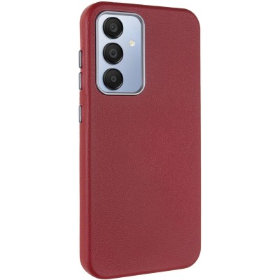Шкіряний чохол Leather Case Metal Buttons для Samsung Galaxy S24 FE Red