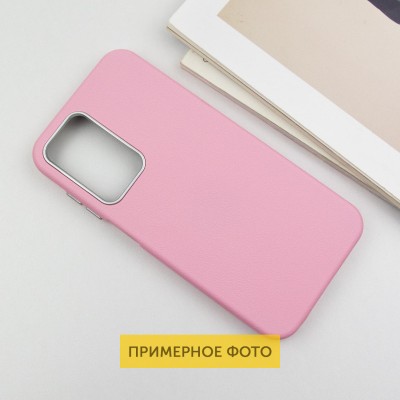 Шкіряний чохол Leather Case Metal Buttons для Samsung Galaxy S24 Ultra Light Pink