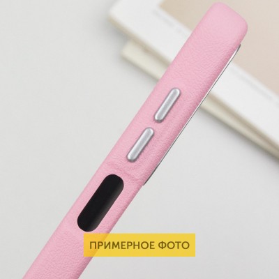 Шкіряний чохол Leather Case Metal Buttons для Samsung Galaxy S24 Ultra Light Pink