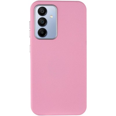 Шкіряний чохол Leather Case Metal Buttons для Samsung Galaxy S24+ / S25+ Light Pink