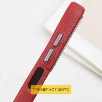Шкіряний чохол Leather Case Metal Buttons для Samsung Galaxy S25 Ultra Red Шкіряний чохол Leather Case Metal Buttons для Samsung Galaxy S25 Ultra Red