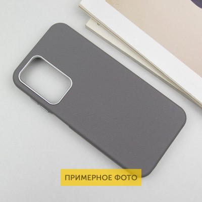 Шкіряний чохол Leather Case Metal Buttons для Xiaomi Redmi 13C / Poco C65 Titanium Gray Шкіряний чохол Leather Case Metal Buttons для Xiaomi Redmi 13C / Poco C65 Titanium Gray