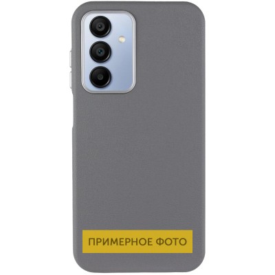 Шкіряний чохол Leather Case Metal Buttons для Xiaomi Redmi 9C Titanium Gray