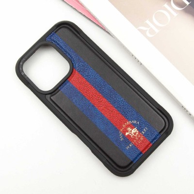 Шкіряний чохол Polo Santa Barbara Barton для Apple iPhone 16 Pro Max (6.9") Black / Navy