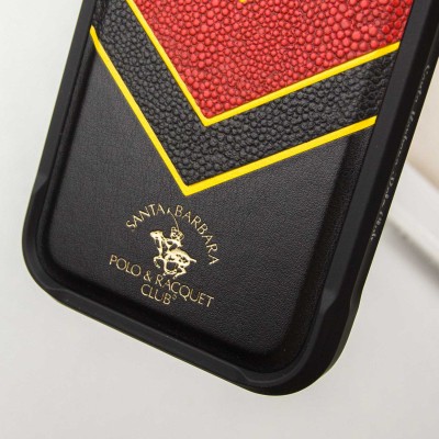 Шкіряний чохол Polo Santa Barbara Barton для Apple iPhone 16 Pro Max (6.9") Black / Yellow Шкіряний чохол Polo Santa Barbara Barton для Apple iPhone 16 Pro Max (6.9") Black / Yellow