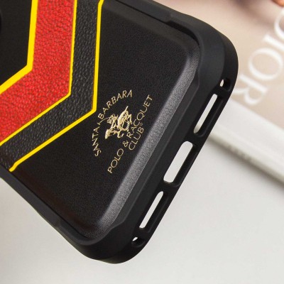 Шкіряний чохол Polo Santa Barbara Barton для Apple iPhone 16 Pro Max (6.9") Black / Yellow Шкіряний чохол Polo Santa Barbara Barton для Apple iPhone 16 Pro Max (6.9") Black / Yellow