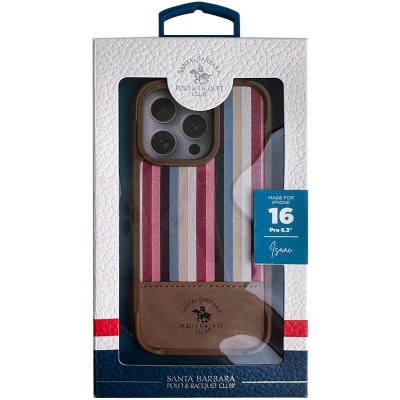 Шкіряний чохол Polo Santa Barbara Isaac для Apple iPhone 16 Pro Max (6.9") Champagne gold Шкіряний чохол Polo Santa Barbara Isaac для Apple iPhone 16 Pro Max (6.9") Champagne gold