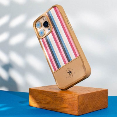 Шкіряний чохол Polo Santa Barbara Isaac для Apple iPhone 16 Pro Max (6.9") Champagne gold Шкіряний чохол Polo Santa Barbara Isaac для Apple iPhone 16 Pro Max (6.9") Champagne gold
