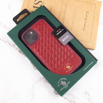 Шкіряний чохол Polo Santa Barbara для Apple iPhone 14 (6.1") Red Шкіряний чохол Polo Santa Barbara для Apple iPhone 14 (6.1") Red
