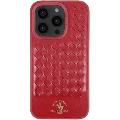 Шкіряний чохол Polo Santa Barbara для Apple iPhone 15 Pro (6.1") Red Шкіряний чохол Polo Santa Barbara для Apple iPhone 15 Pro (6.1") Red