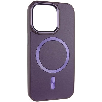 Шкіряний чохол SnapCase with MagSafe для Apple iPhone 11 Pro Max (6.5") Dark Purple