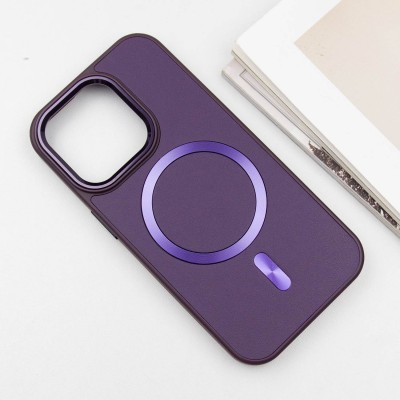 Шкіряний чохол SnapCase with MagSafe для Apple iPhone 11 Pro Max (6.5") Dark Purple