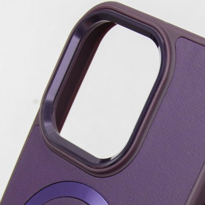 Шкіряний чохол SnapCase with MagSafe для Apple iPhone 11 Pro Max (6.5") Dark Purple