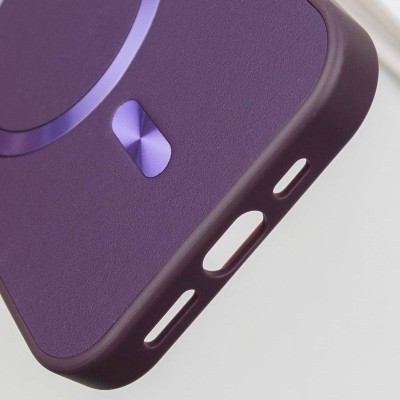 Шкіряний чохол SnapCase with MagSafe для Apple iPhone 11 Pro Max (6.5") Dark Purple