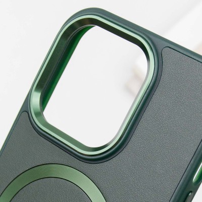 Шкіряний чохол SnapCase with MagSafe для Apple iPhone 12 Pro / 12 (6.1") Green