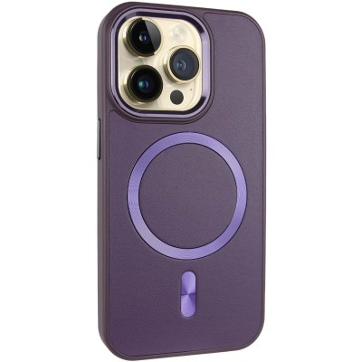 Шкіряний чохол SnapCase with MagSafe для Apple iPhone 14 Pro (6.1") Dark Purple Шкіряний чохол SnapCase with MagSafe для Apple iPhone 14 Pro (6.1") Dark Purple