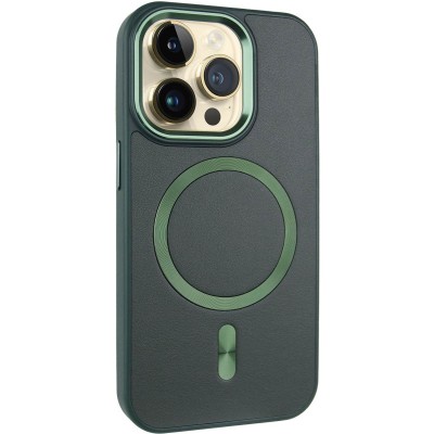 Шкіряний чохол SnapCase with MagSafe для Apple iPhone 14 Pro Max (6.7") Green Шкіряний чохол SnapCase with MagSafe для Apple iPhone 14 Pro Max (6.7") Green