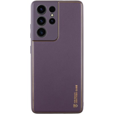 Шкіряний чохол Xshield для Samsung Galaxy S21 Ultra Фіолетовий / Dark Purple Шкіряний чохол Xshield для Samsung Galaxy S21 Ultra Фіолетовий / Dark Purple