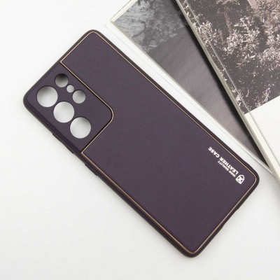 Шкіряний чохол Xshield для Samsung Galaxy S21 Ultra Фіолетовий / Dark Purple Шкіряний чохол Xshield для Samsung Galaxy S21 Ultra Фіолетовий / Dark Purple