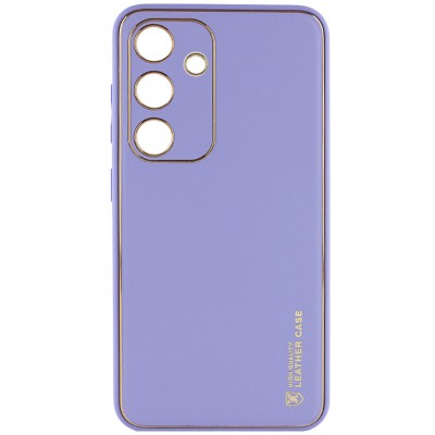 Шкіряний чохол Xshield для Samsung Galaxy S24 Бузковий / Dasheen Шкіряний чохол Xshield для Samsung Galaxy S24 Бузковий / Dasheen