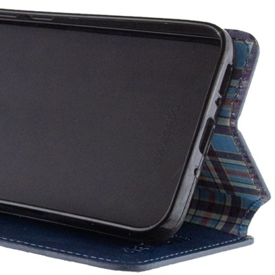 Шкіряний чохол книжка GETMAN Cubic (PU) для Realme 11 4G Синій Шкіряний чохол книжка GETMAN Cubic (PU) для Realme 11 4G Синій