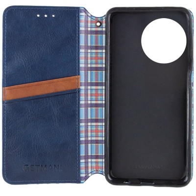 Шкіряний чохол книжка GETMAN Cubic (PU) для Realme 11 4G Синій Шкіряний чохол книжка GETMAN Cubic (PU) для Realme 11 4G Синій