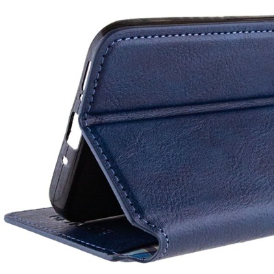 Шкіряний чохол книжка GETMAN Cubic (PU) для Realme 11 4G Синій Шкіряний чохол книжка GETMAN Cubic (PU) для Realme 11 4G Синій