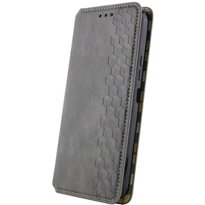 Шкіряний чохол книжка GETMAN Cubic (PU) для Realme 11 4G Сірий