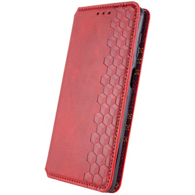 Шкіряний чохол книжка GETMAN Cubic (PU) для Realme 11 4G Червоний Шкіряний чохол книжка GETMAN Cubic (PU) для Realme 11 4G Червоний