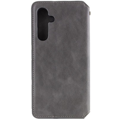 Шкіряний чохол книжка GETMAN Cubic (PU) для Samsung Galaxy A36 5G / A56 5G Сірий