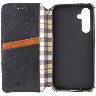 Шкіряний чохол книжка GETMAN Cubic (PU) для Samsung Galaxy A36 5G / A56 5G Чорний Шкіряний чохол книжка GETMAN Cubic (PU) для Samsung Galaxy A36 5G / A56 5G Чорний