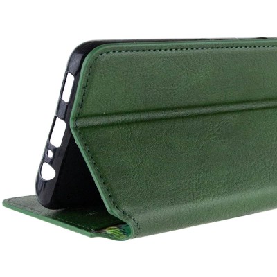 Шкіряний чохол книжка GETMAN Cubic (PU) для Xiaomi Redmi 13C / Poco C65 Зелений Шкіряний чохол книжка GETMAN Cubic (PU) для Xiaomi Redmi 13C / Poco C65 Зелений