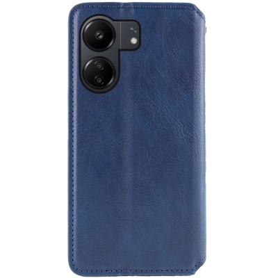 Шкіряний чохол книжка GETMAN Cubic (PU) для Xiaomi Redmi 13C / Poco C65 Синій Шкіряний чохол книжка GETMAN Cubic (PU) для Xiaomi Redmi 13C / Poco C65 Синій