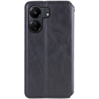 Шкіряний чохол книжка GETMAN Cubic (PU) для Xiaomi Redmi 13C / Poco C65 Чорний