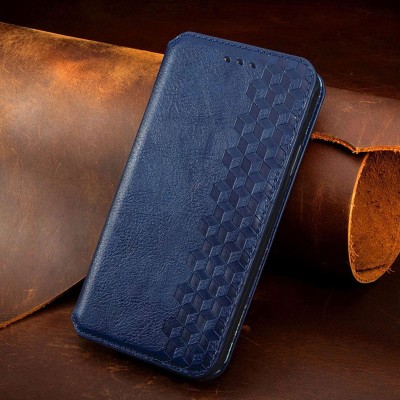 Шкіряний чохол книжка GETMAN Cubic (PU) для Xiaomi Redmi 9C Синій Шкіряний чохол книжка GETMAN Cubic (PU) для Xiaomi Redmi 9C Синій
