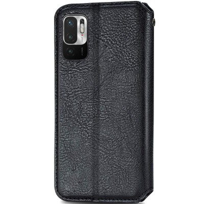 Шкіряний чохол книжка GETMAN Cubic (PU) для Xiaomi Redmi Note 10 5G / Poco M3 Pro Чорний Шкіряний чохол книжка GETMAN Cubic (PU) для Xiaomi Redmi Note 10 5G / Poco M3 Pro Чорний