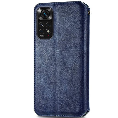 Шкіряний чохол книжка GETMAN Cubic (PU) для Xiaomi Redmi Note 11 (Global) / Note 11S Синій Шкіряний чохол книжка GETMAN Cubic (PU) для Xiaomi Redmi Note 11 (Global) / Note 11S Синій